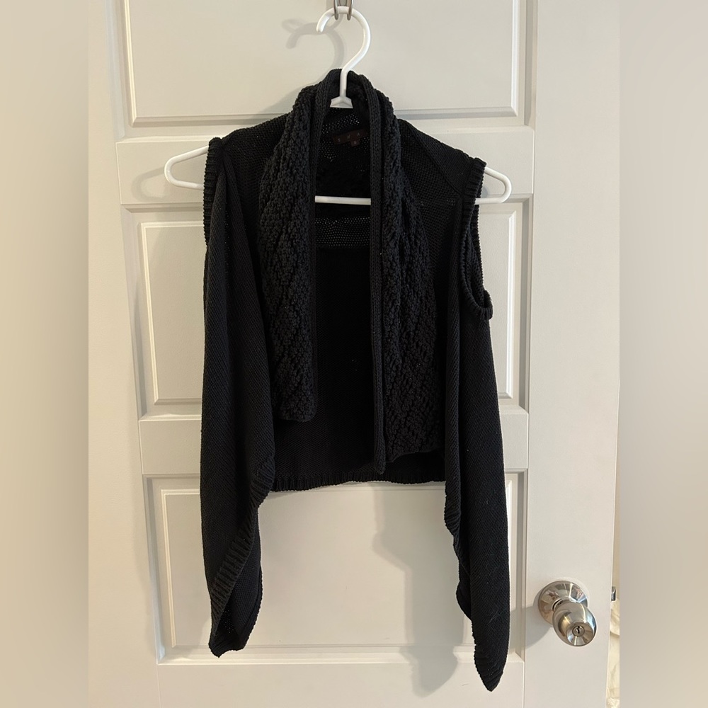 Black vest/cardigan size small
